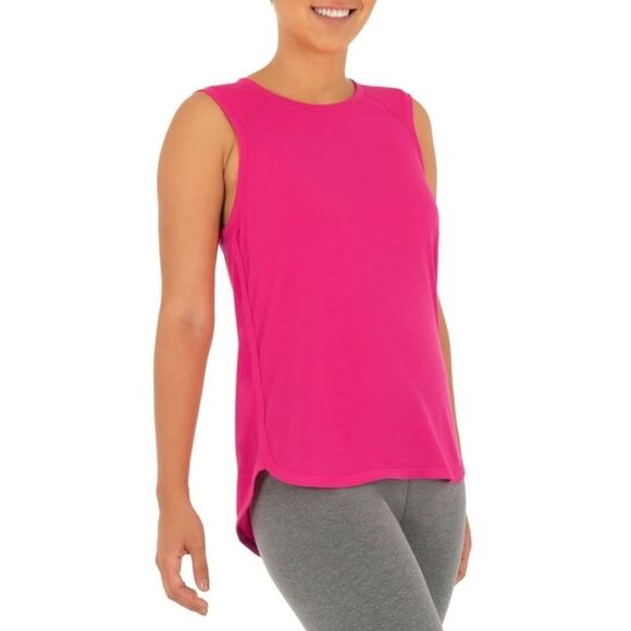 Athletic Works Pink Active Repreve Racerback Tank Top - Picture 1 of 7